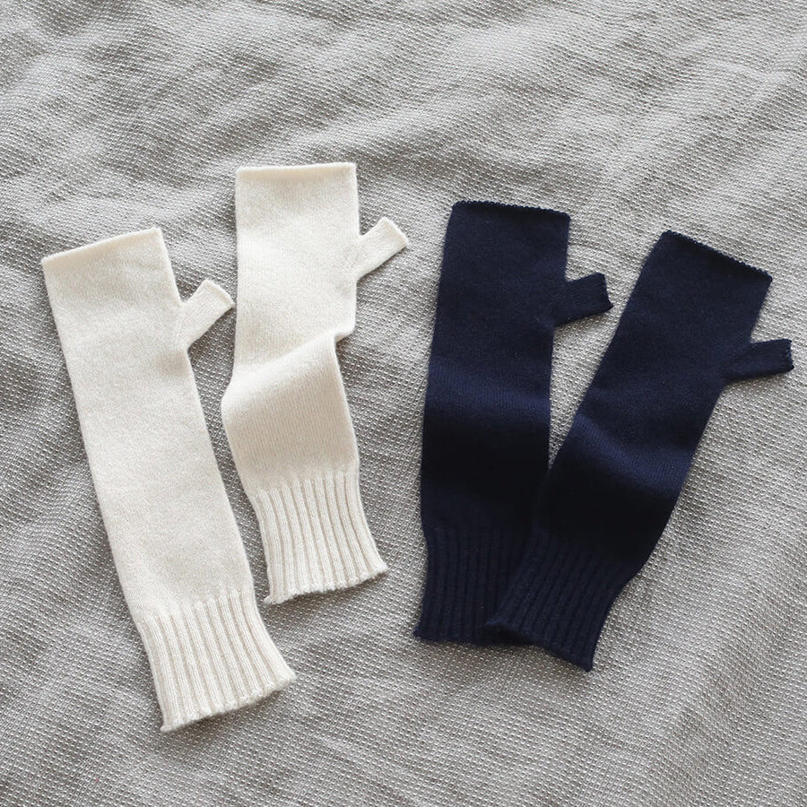 カスタムオーダー 日本製高級カシミヤニットのハンドウォーマー