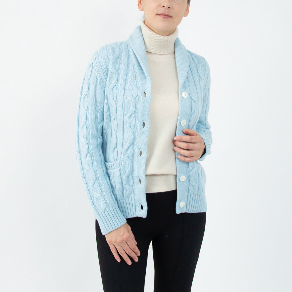 定価14万＊Drawer フリンジケープカーディガン 荒れ狂う カシミヤ混 5G  