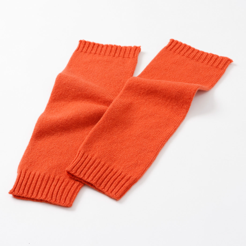 【日本製】カシミヤ100% レッグウォーマー 天竺編み レディース
