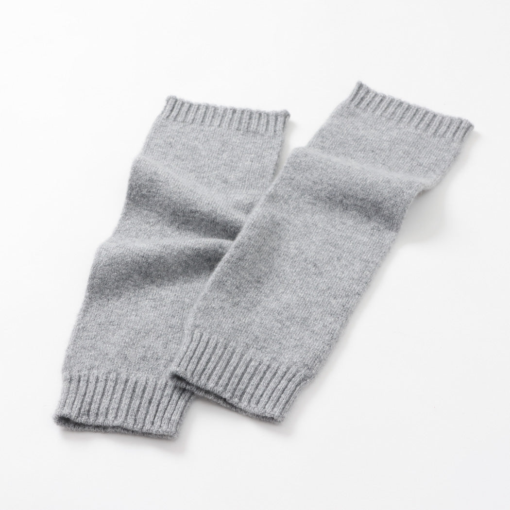 【日本製】カシミヤ100% レッグウォーマー 天竺編み レディース