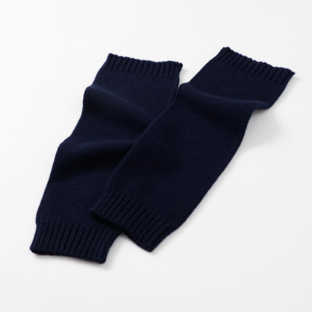 【日本製】カシミヤ100% レッグウォーマー 天竺編み レディース