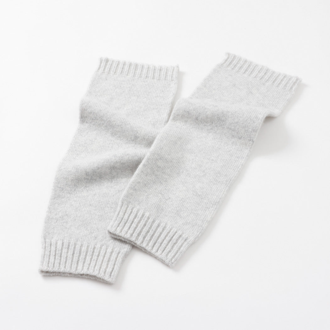 【日本製】カシミヤ100% レッグウォーマー 天竺編み レディース