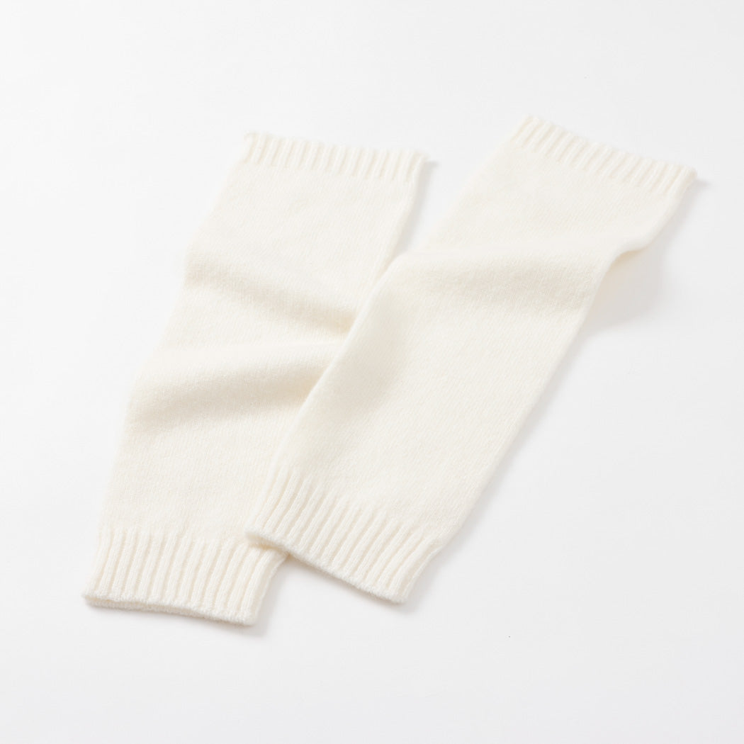 【日本製】カシミヤ100% レッグウォーマー 天竺編み レディース