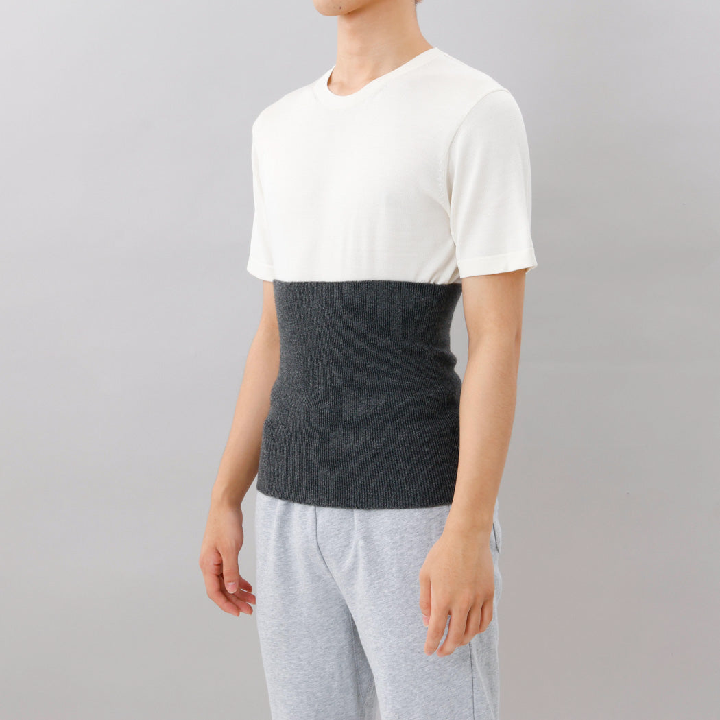 【日本製】カシミヤ100% ボディウォーマー(腹巻き)レディース メンズ