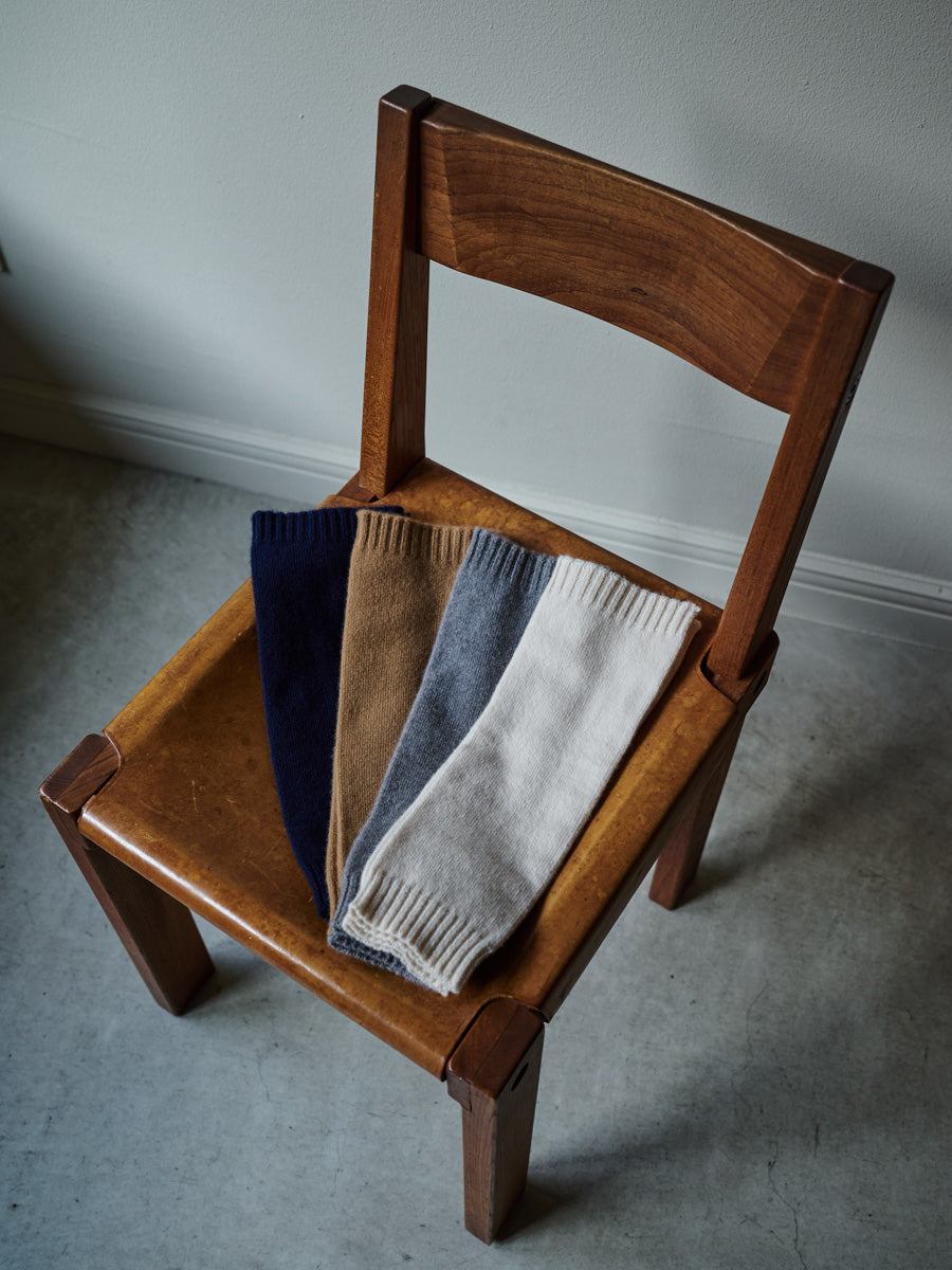 日本製】カシミヤ100% レッグウォーマー 天竺編み レディース