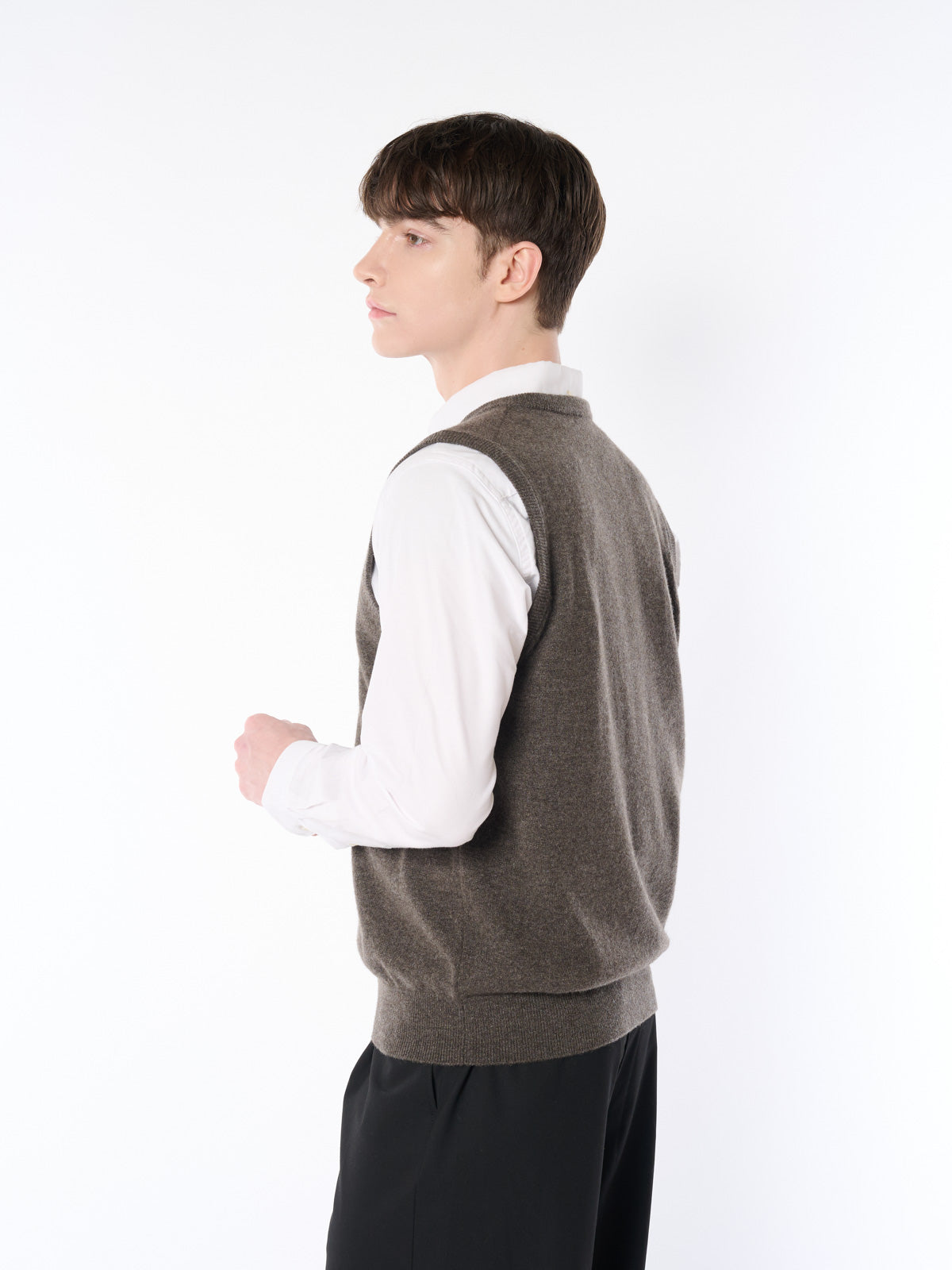 Cashmere 100% Nalow V-Neck Vest