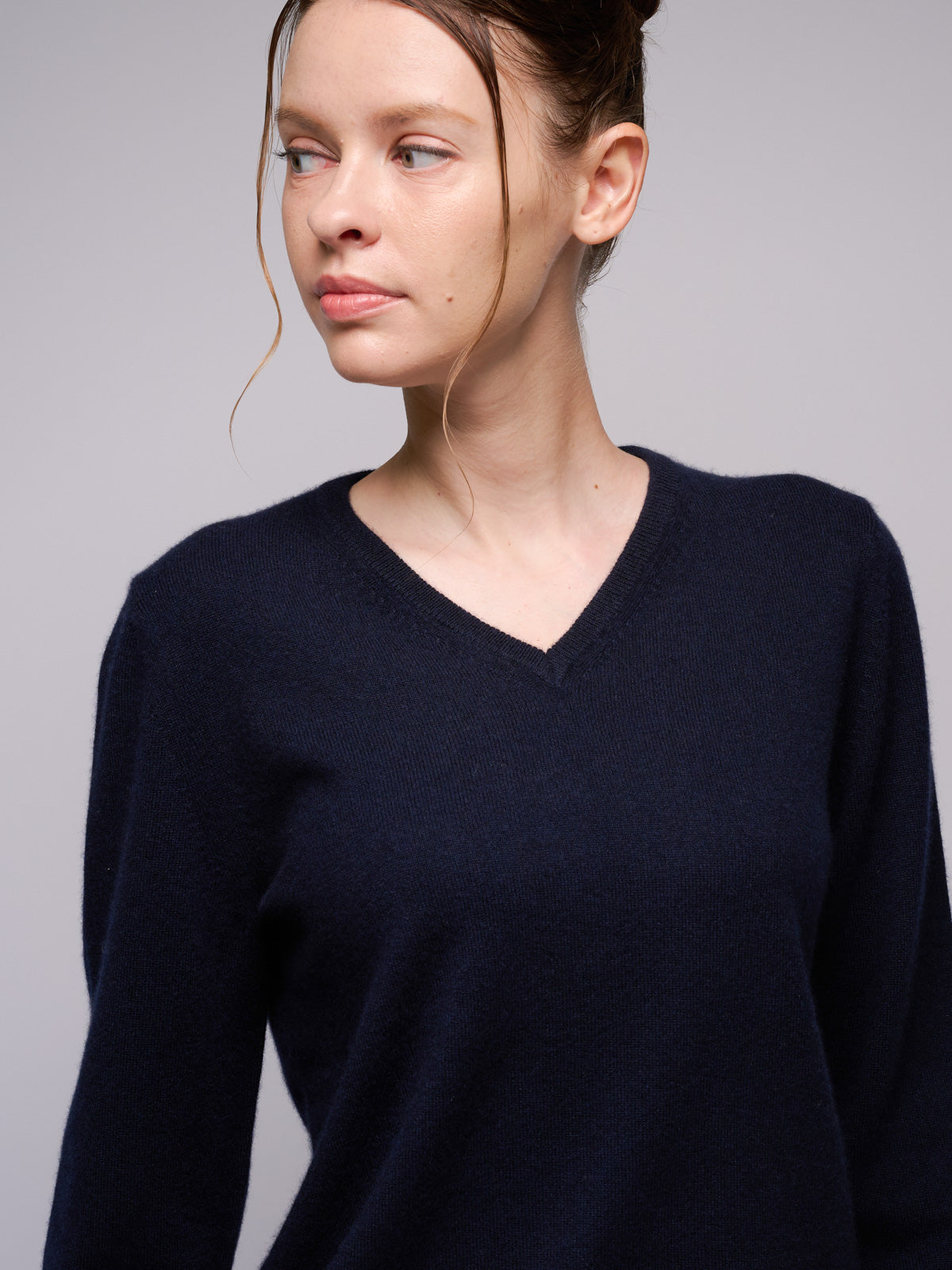 Cashmere crew neck sweater