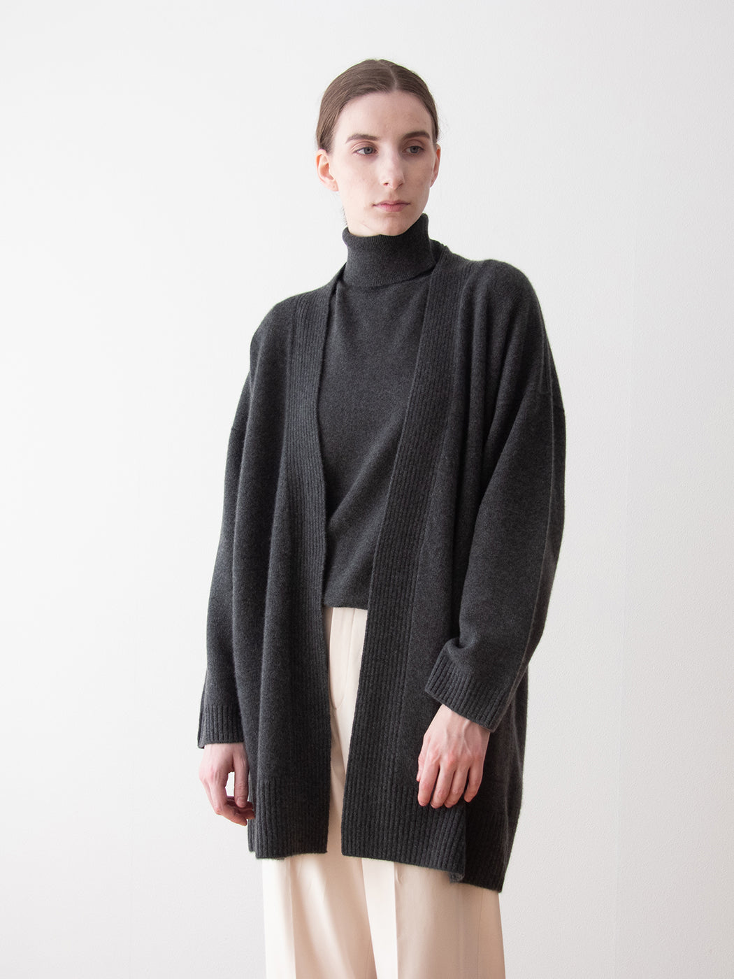 日本製 べビーカシミヤ100% 高級ニット レディース ローゲージ カーディガン オーダーメイド