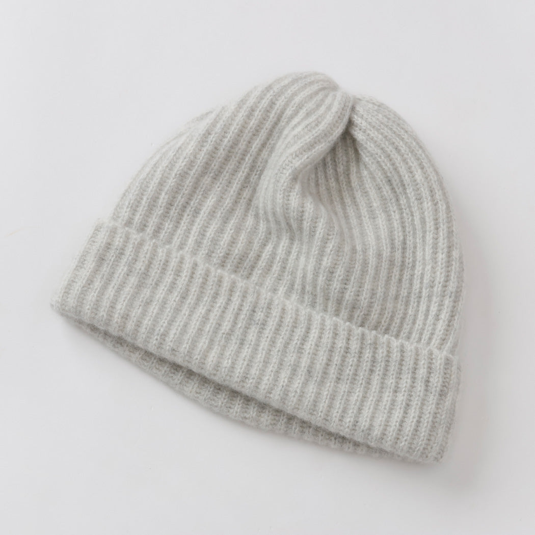 【日本製】カシミヤ100% 両畦編み キャップ レディース / メンズ