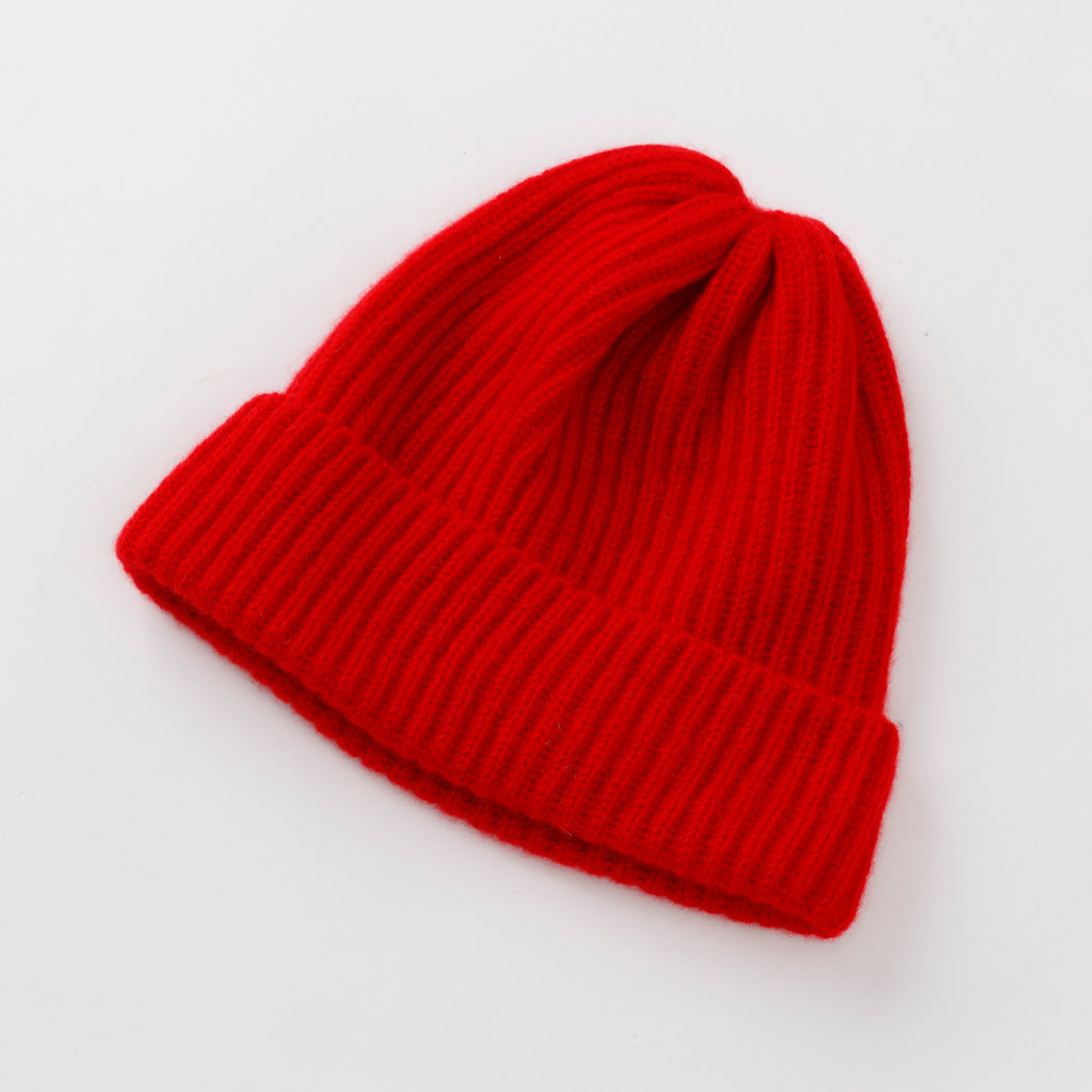 【日本製】カシミヤ100% 両畦編み キャップ レディース / メンズ