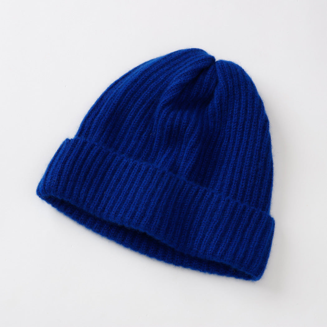 【日本製】カシミヤ100% 両畦編み キャップ レディース / メンズ