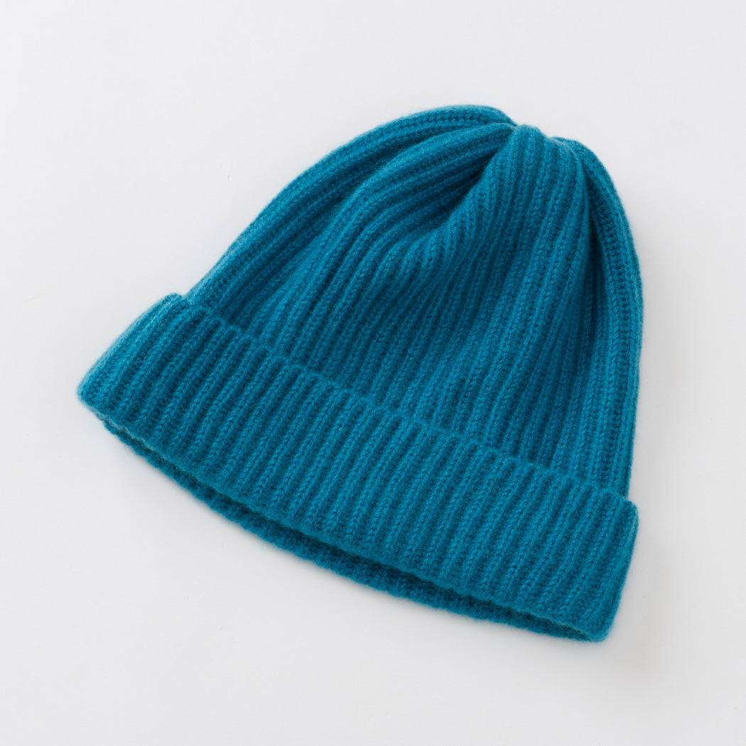 日本製】カシミヤ100% 両畦編み キャップ レディース / メンズ