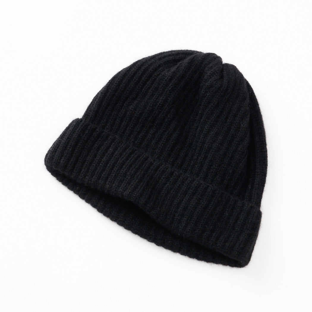 日本製】カシミヤ100% 両畦編み キャップ レディース / メンズ