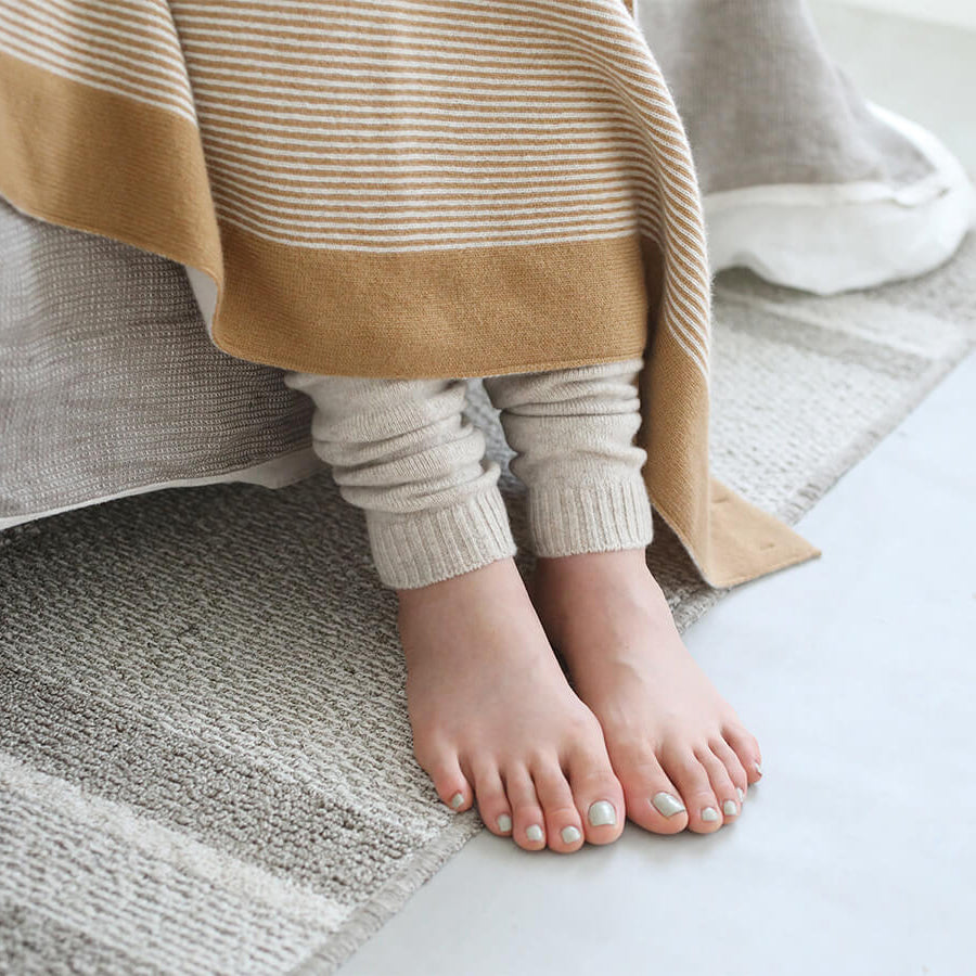 100% cashmere tenjiku knitting leg warmers