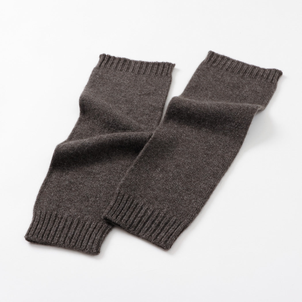 【日本製】カシミヤ100% レッグウォーマー 天竺編み レディース