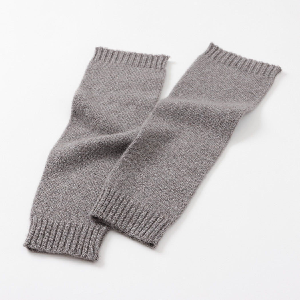 【日本製】カシミヤ100% レッグウォーマー 天竺編み レディース
