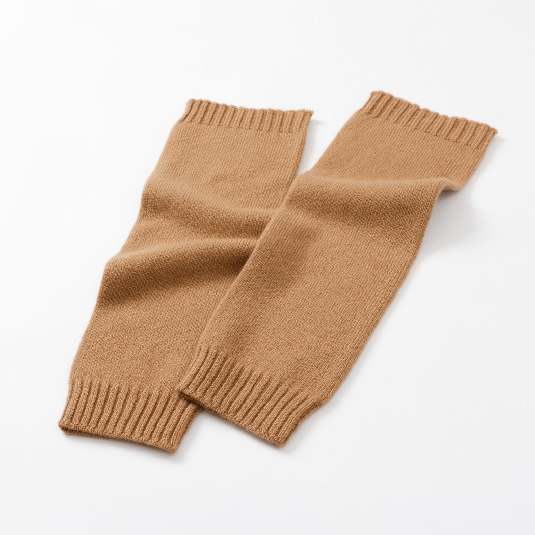 【日本製】カシミヤ100% レッグウォーマー 天竺編み レディース