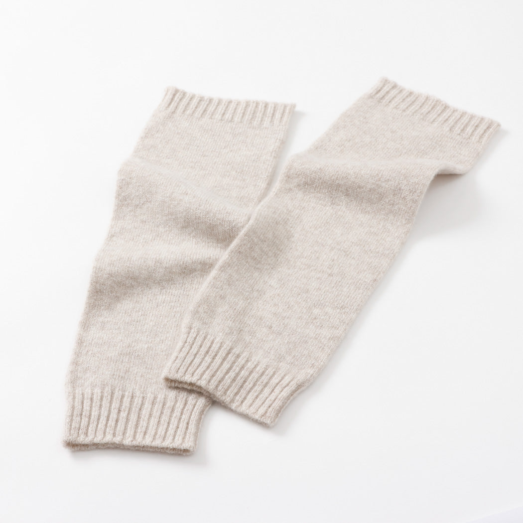 【日本製】カシミヤ100% レッグウォーマー 天竺編み レディース