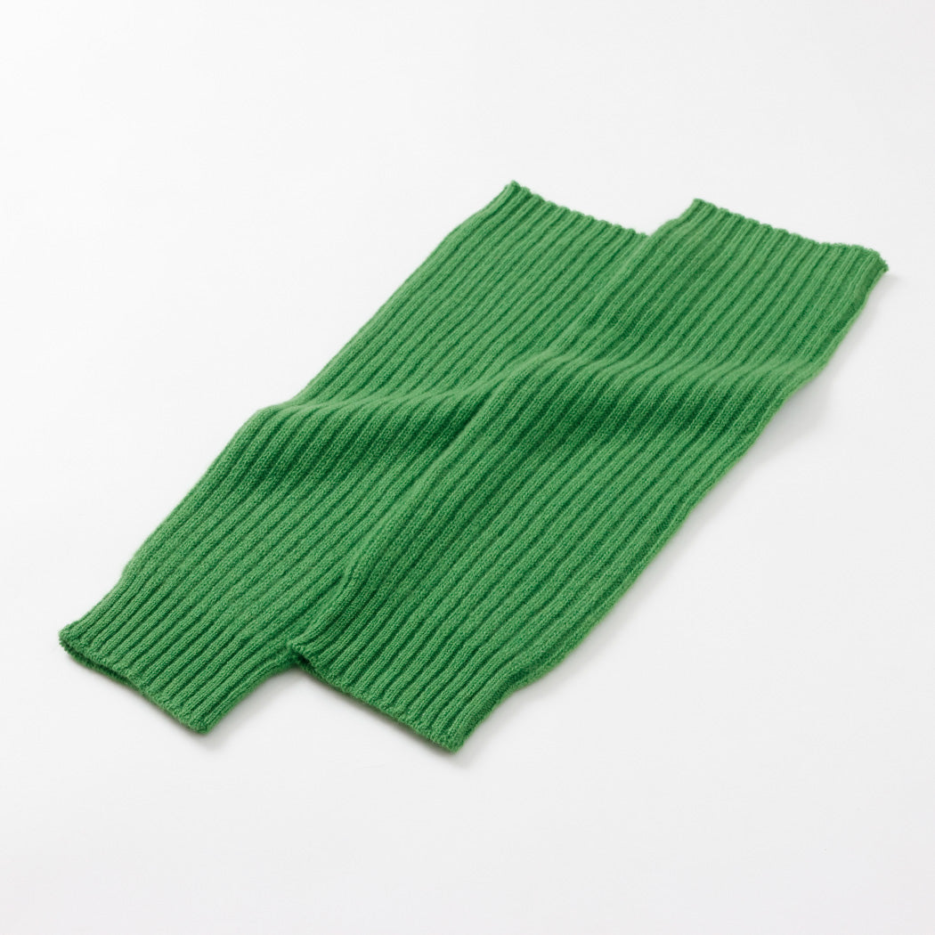 【日本製】カシミヤ100% レッグウォーマー リブ編み レディース