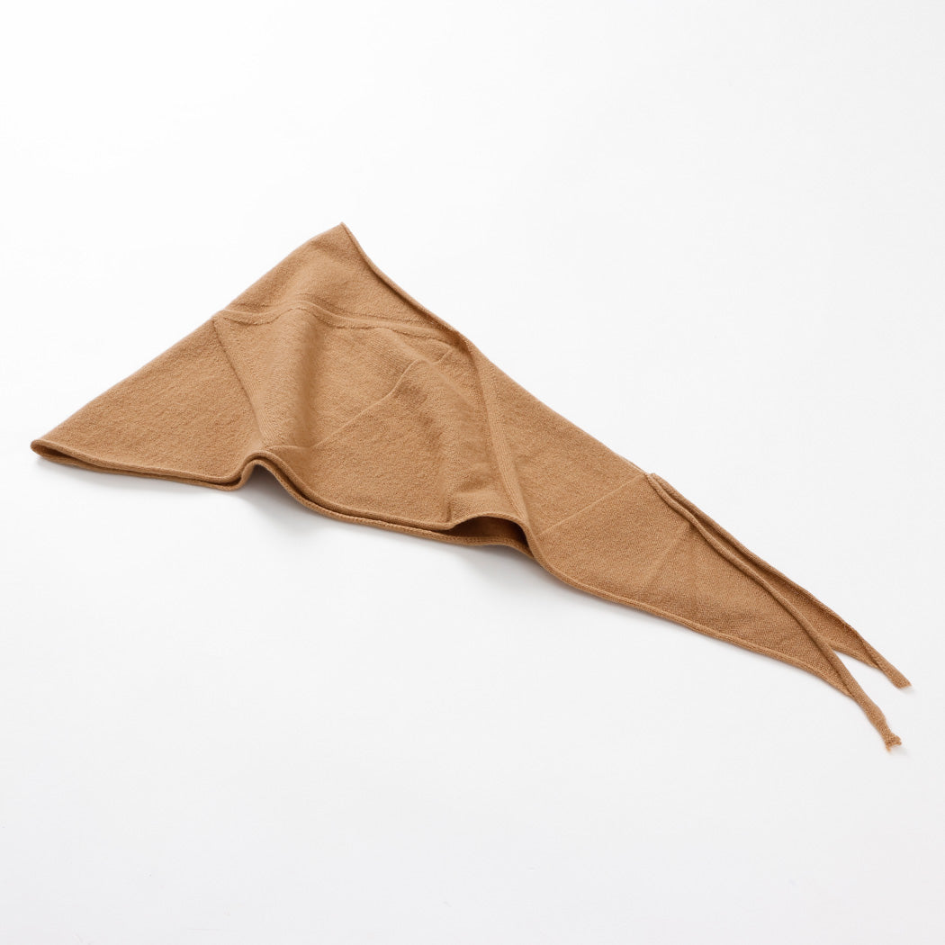 【日本製】カシミヤ100% トライアングルスカーフ（120cm×32cm）レディース / メンズ