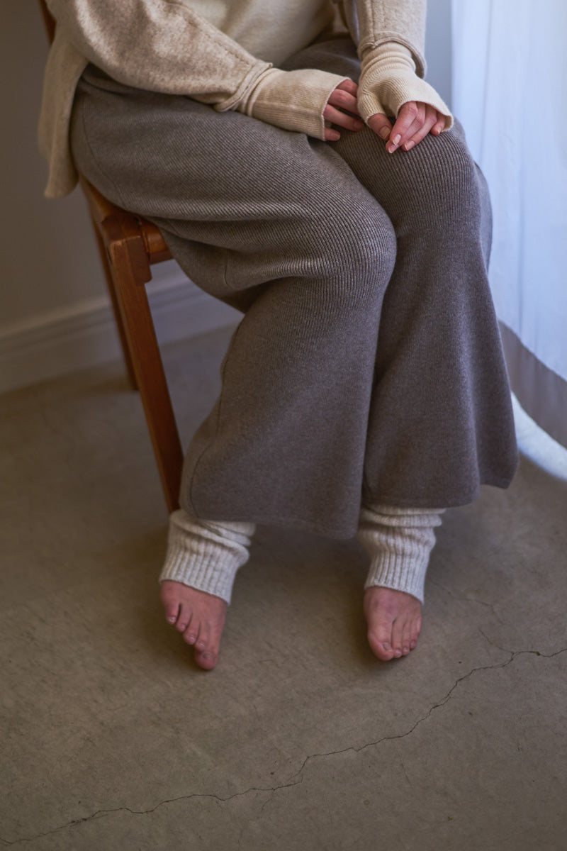 Casimier 100% leg warmer rib knitting