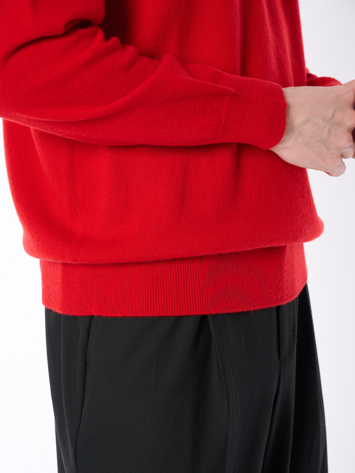 100% cashmere high neck sweater