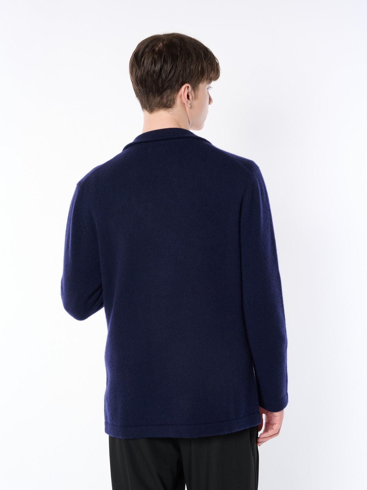 [Made in Japan] 100% Cashmere Tailored Knit Jacket for Men