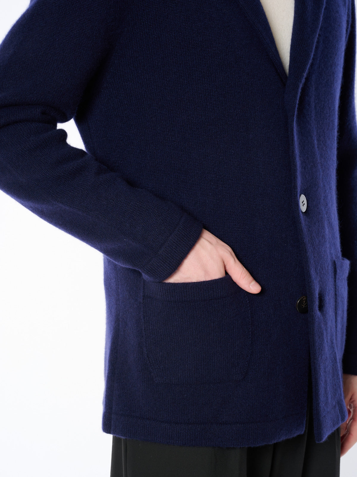 [Made in Japan] 100% Cashmere Tailored Knit Jacket for Men