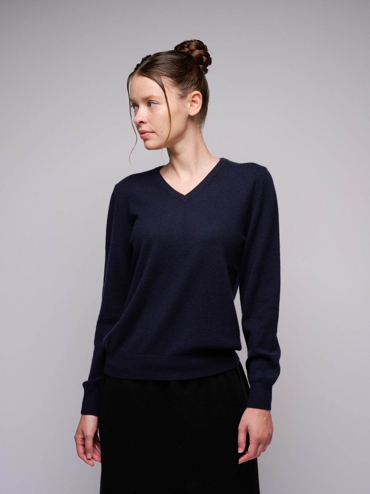 Cashmere crew neck sweater