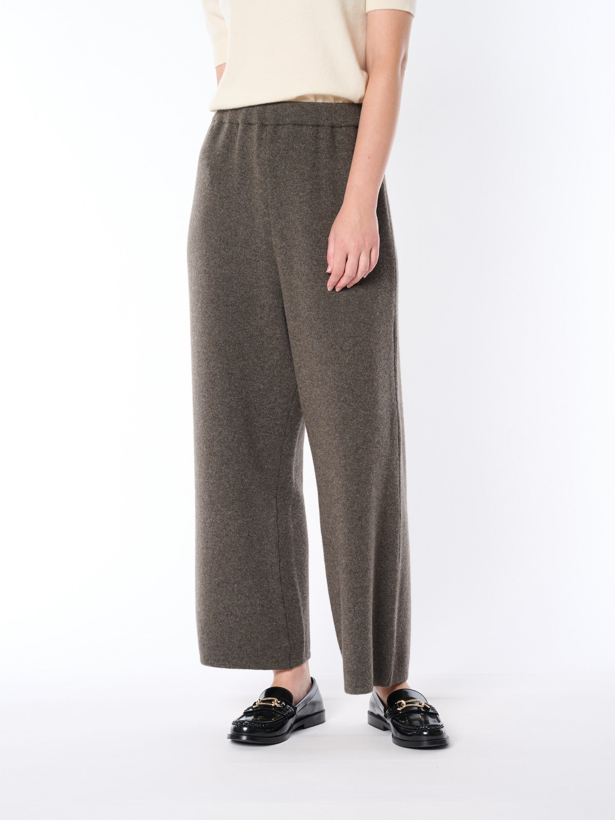 【日本製】カシミヤ100% ニットパンツ レディース