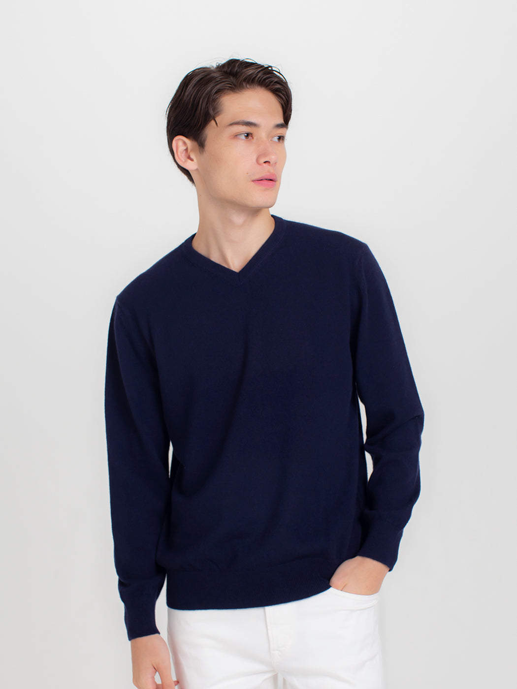 Kashmiyah 100 % V-neck (asa) sweater