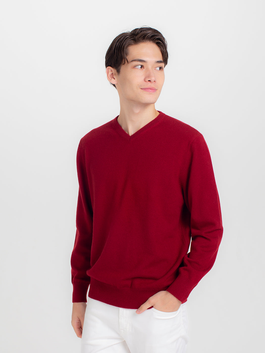 Kashmiyah 100 % V-neck (asa) sweater