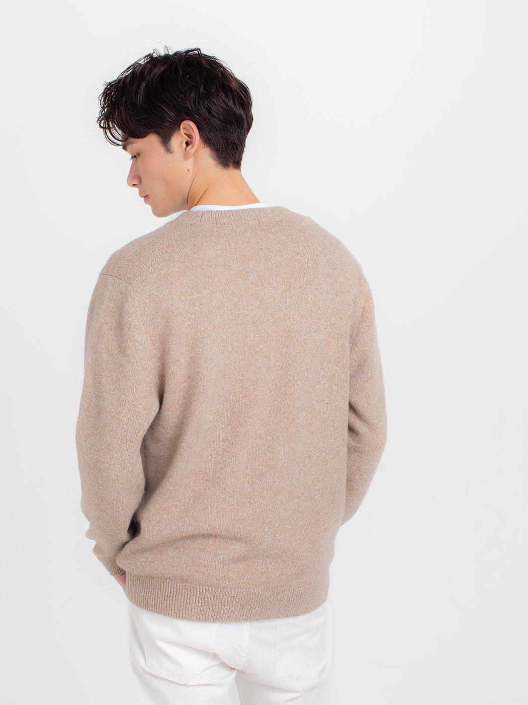 100% of four cashmere 杢 V neck cardigans