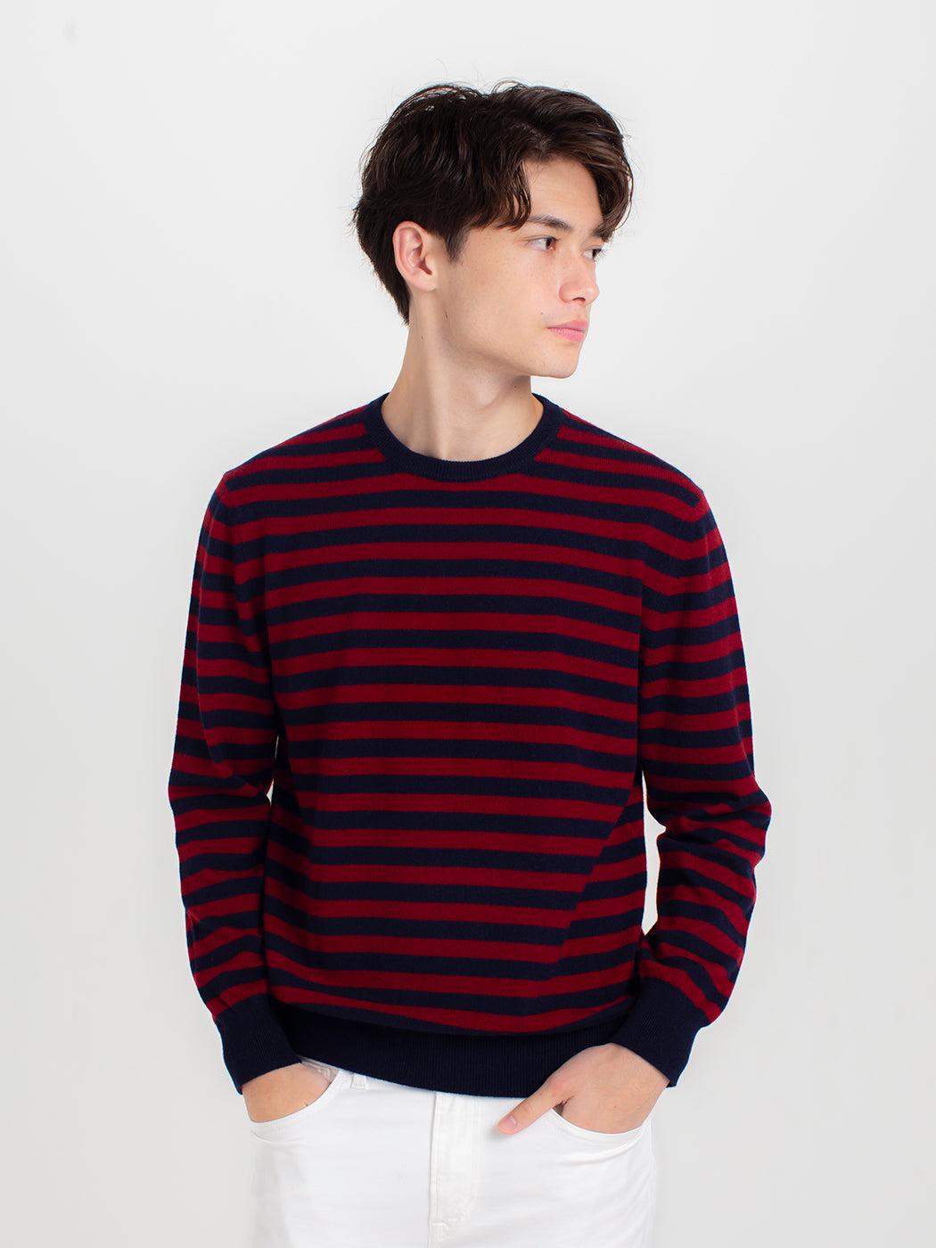 Cashmere crew neck sweater