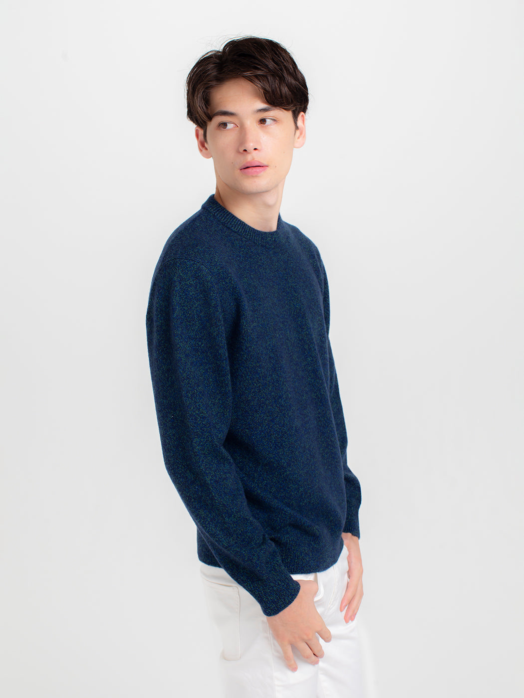 Cashmere crew neck sweater