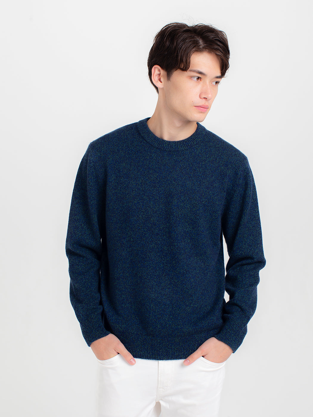 Cashmere crew neck sweater