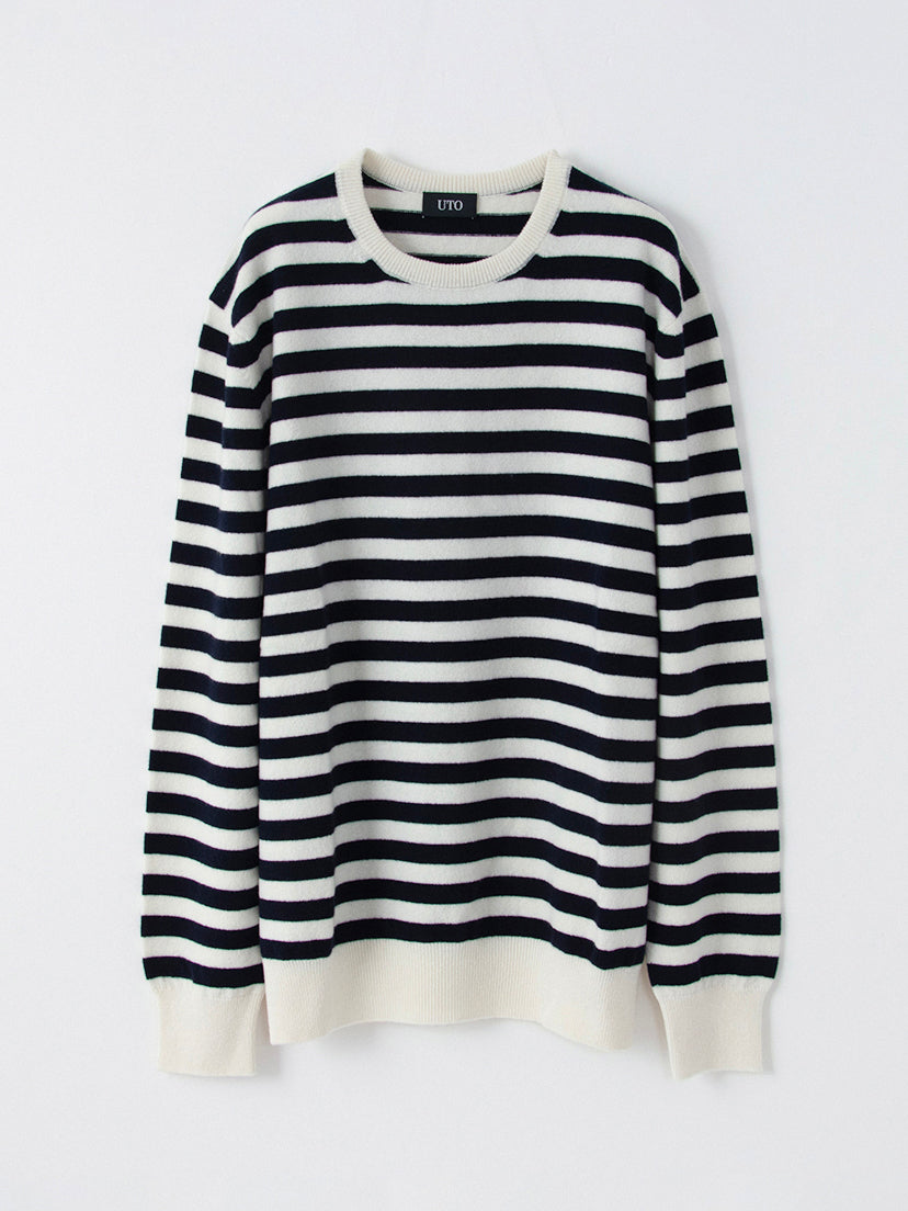 Cashmere crew neck sweater