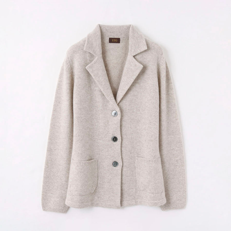 日本初の 美品✨レリアン カシミヤ100% ニットジャケット 大きいサイズ 